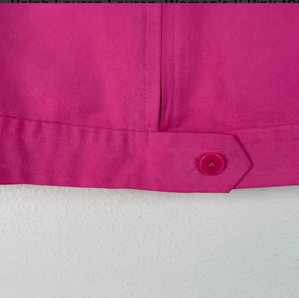 Like New Lauren Ralph Lauren 100% Silk Pink Jacket Small Lightweight - Picture 4 of 16